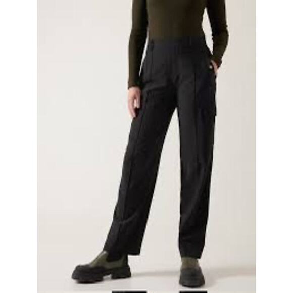 Athleta Womens Size 4 Black Vienna Cargo Pants - Picture 1 of 10